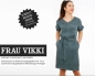 Preview: FRAU VIKKI • lockeres Kleid mit V-Ausschnitt, PAPIERSCHNITT